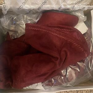 Windsor Burgundy Heeled Boots